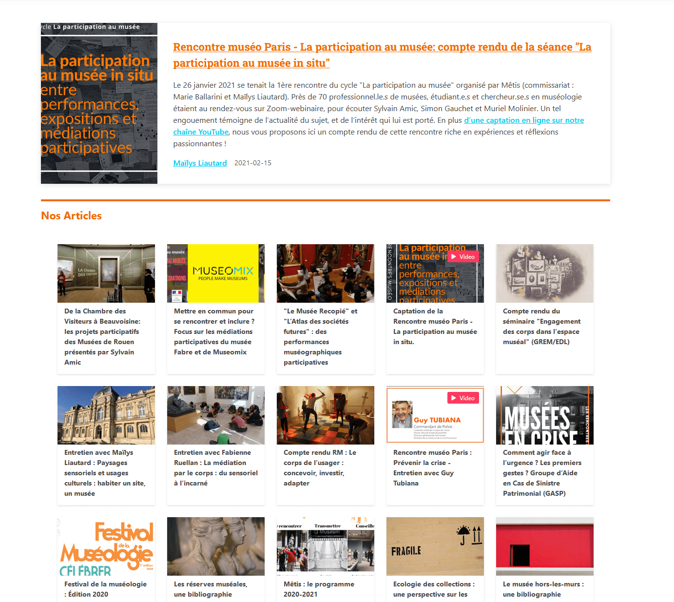 Association website project image